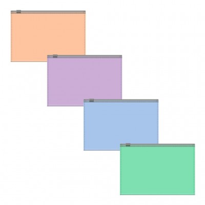Папка на гибкой молнии С6 ErichKrause Matt Pastel Bloom, непрозрачная, 180мкм, 61171