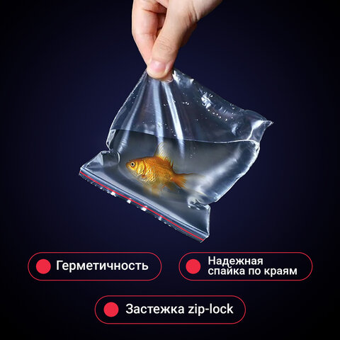 Грипперы Brauberg Extra 100шт 100мкм 10*15см 608182