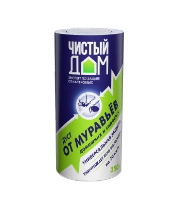 Дуст Чистый дом Туба 350г От муравьев домашних и садовых 02-523
