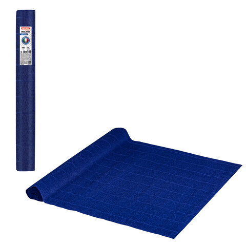 Бумага гофрированная Brauberg 50*250см 140г/м2 112596 синяя