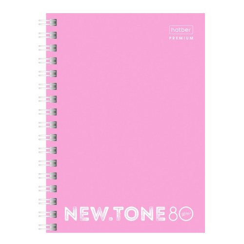 Книжка записная А6 80л New.tone Пион на пружине Хатбер 05018