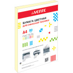 Бумага офисная цветная deVente А4 50л 80г/м2 пастель желтая 2072701