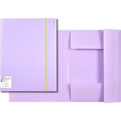 Папка на резинках А4 deVente Pastel Сиреневая, 450мкм, 3070803