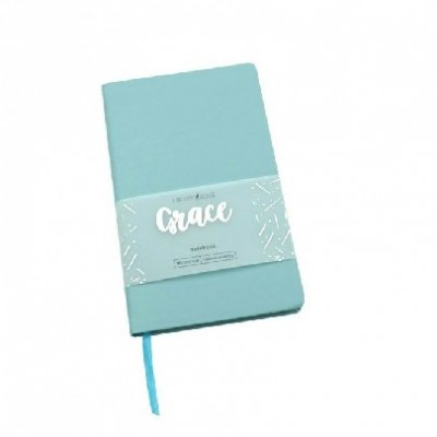 Книжка записная А5- 80л Эксмо Crace к/з Небесно голубой КЗГК5803191