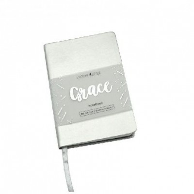 Книжка записная А6- 80л Эксмо Crace к/з Серебрянный дождь КЗГК6803198