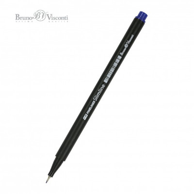 Ручка капииллярная 0,36мм FineLiner Bruno Visconti Slimline синяя 36-0022