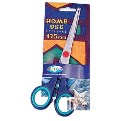 Ножницы канцелярские Centrum HOME USE 17,5см, прорезиненные ручки, 80241